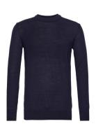 Regular Merino Knit Crew Neck Navy Knowledge Cotton Apparel