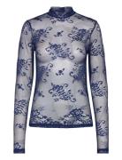 Top Vilhelmina Lace Blue Lindex