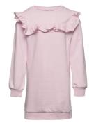 Kogofelia L/S Frill Dress Bo Swt Pink Kids Only