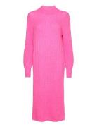 Slfglowie Ls Knit O-Neck Dress B Pink Selected Femme
