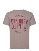 Copper Label Workwear Tee Beige Superdry