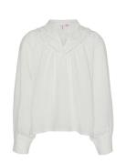 Vmchris Ls Top Wvn Girl White Vero Moda Girl