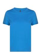 Vmpaula S/S T-Shirt Ga Noos Blue Vero Moda