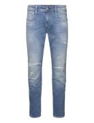 Anbass Trousers Slim 573 Online Blue Replay