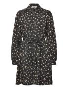 Mschnathasia Ladonna Shirt Dress Aop Black MSCH Copenhagen