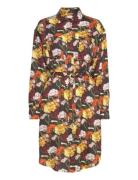 Bouquet Shirt Dress Brown Makia