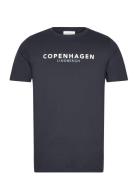 Copenhagen Print Tee S/S Navy Lindbergh