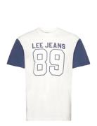 Raglan Varsity Tee White Lee Jeans