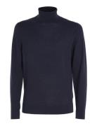 Superior Wool Turtle Neck Navy Calvin Klein