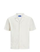 Jorvalencia Structure Knit Ss Polo Sn White Jack & J S