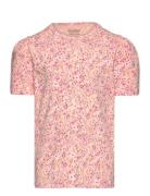 T-Shirt Ss Aop Pink Minymo
