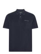 Towelling Polo Shirt Navy Lyle & Scott