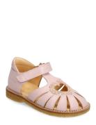 Sandals - Flat - Closed Toe - Pink ANGULUS