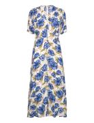 Bellavista Midi Dress Blue Faithfull The Brand