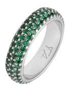 Solar Ring Silver/Green Xs/50 Silver Mockberg