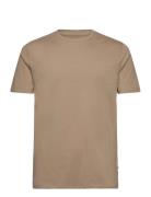 Mens Stretch Crew Neck Tee S/S Khaki Lindbergh