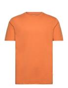 Mens Stretch Crew Neck Tee S/S Orange Lindbergh