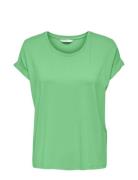Onlmoster S/S O-Neck Top Jrs Green ONLY