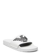 Slipper Pu+Eagle Log White Emporio Armani