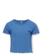 Kognella S/S O-Neck Top Noos Jrs Blue Kids Only