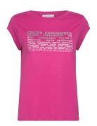 T-Shirt With Coster Print - Cap Sle Pink Coster Copenhagen