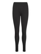 Women Bamboo Long Leggings Black URBAN QUEST