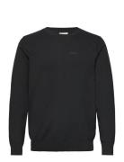 Knitted O-Neck Sweater Black Lindbergh