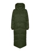 Vmuppsala Long Coat Noos Green Vero Moda