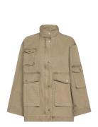 Worn-Effect Parka Khaki Mango