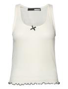 Pointelle Tank Top White ROTATE Birger Christensen