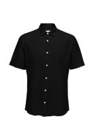 Onscaiden Ss Solid Linen Shirt Noos Black ONLY & SONS