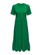 Onlmay S/S Peplum Calf Dress Box Jrs Green ONLY