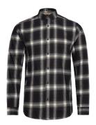 Brushed Checked Shirt L/S Black Lindbergh