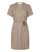 Linen Dress Brown Rosemunde