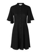 Slfgulia 2/4 Short Shirt Dress D Black Selected Femme