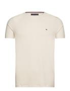 Stretch Slim Fit Tee Beige Tommy Hilfiger