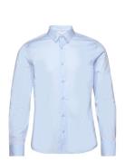 Poplin Stretch Slim Shirt Blue Calvin Klein