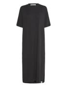 Modal Long Loose T-Shirt Dress Black Calvin Klein Jeans