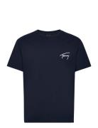 Tjm Reg Signature Tee Ext Navy Tommy Jeans