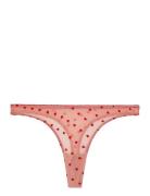 Lace Satin Thong Pink Understatement Underwear