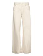 Paula High-Rise Straight Jeans Cream Malina