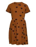 Basic Hearts Ss Dress Tencel™ Orange Mini Rodini