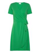 Vinayeli S/S Knee Wrap Dress/Su - Noos Green Vila