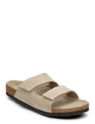 Slhbastian Suede Strap Slider B Beige Selected Homme