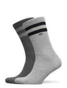 Ck Men Sock 2P Stripes Grey Calvin Klein