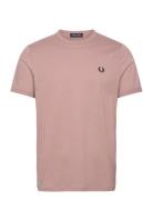 Ringer T-Shirt Pink Fred Perry