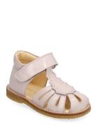 Sandals - Flat - Closed Toe - Pink ANGULUS