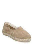 Slfhella Suede Espadrilles Beige Selected Femme