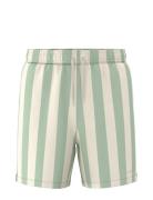 Slhdane Aop Swimshorts Green Selected Homme