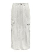 Onlmalfy-Caro Linen Long Skirt Pnt White ONLY
